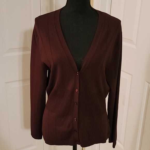 BCBGMaxAzria Sweaters - ☆ BCBGMAXAZRIA ☆ Brown Sweater Cardigan Large